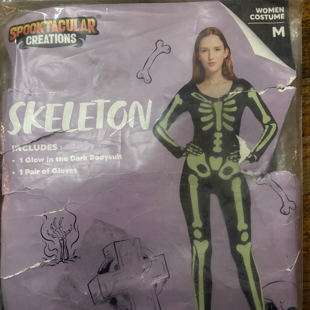 Skeleton one-piece size medium